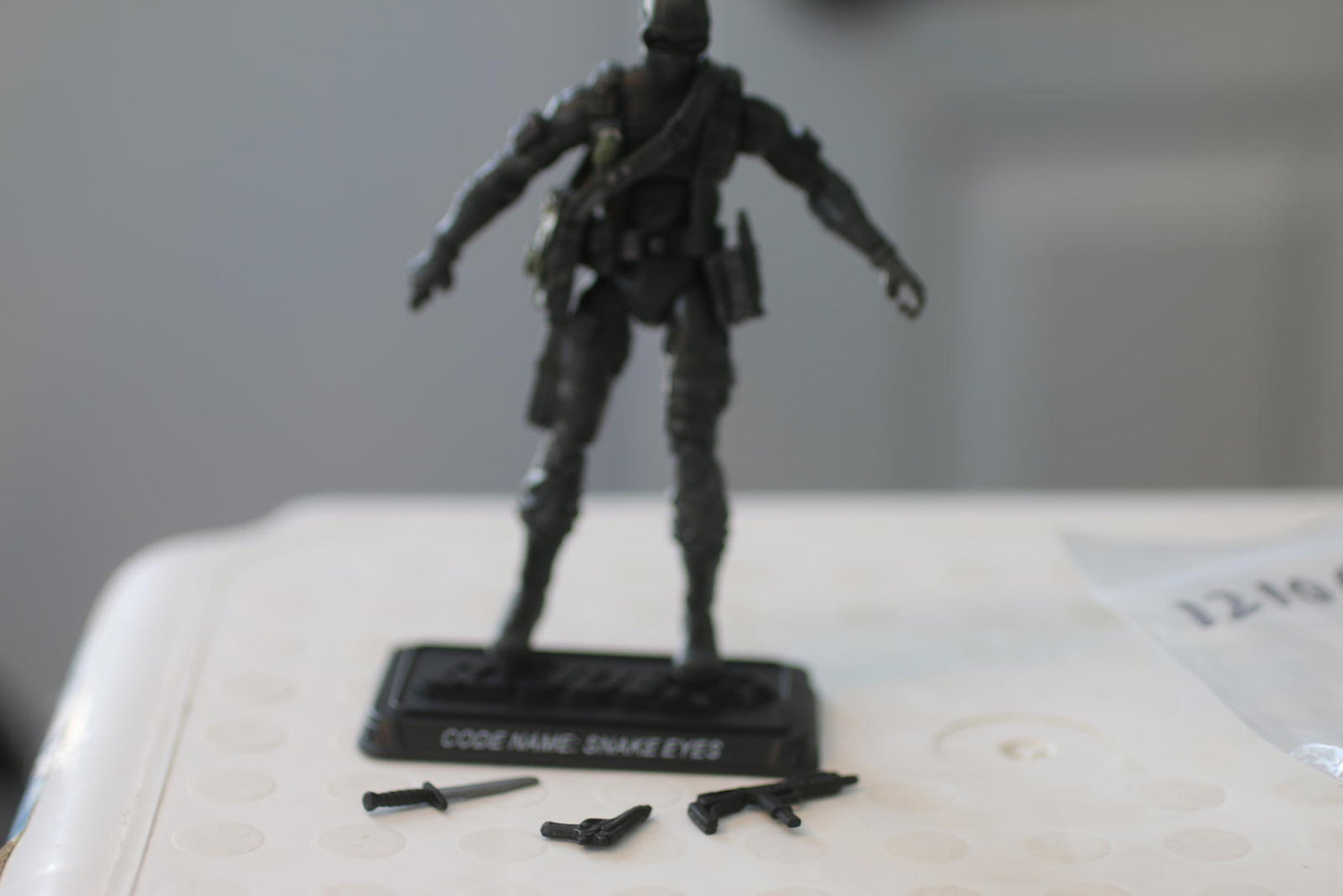 Snake Eyes v28 (Grey) Complete GI Joe 25th Anniversary 2008 Hasbro Action Figure