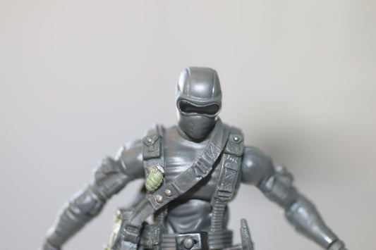 Snake Eyes v28 (Grey) Complete GI Joe 25th Anniversary 2008 Hasbro Action Figure