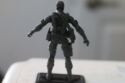 Snake Eyes v28 (Grey) Complete GI Joe 25th Anniversary 2008 Hasbro Action Figure