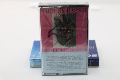 Sealed cassette shirley bassey great performances Liberty 4N-10252