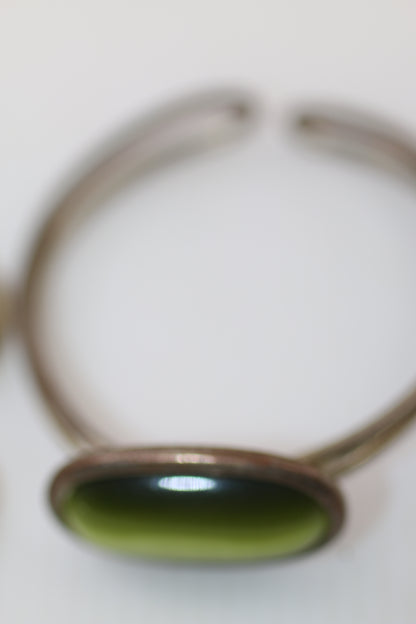 Vintage Mixed Jewelry & Trinket Lot — Cuff Bracelet, Keychain Pendant & Metal Bookmark