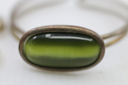 Vintage Mixed Jewelry & Trinket Lot — Cuff Bracelet, Keychain Pendant & Metal Bookmark