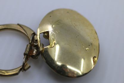 Vintage Mixed Jewelry & Trinket Lot — Cuff Bracelet, Keychain Pendant & Metal Bookmark