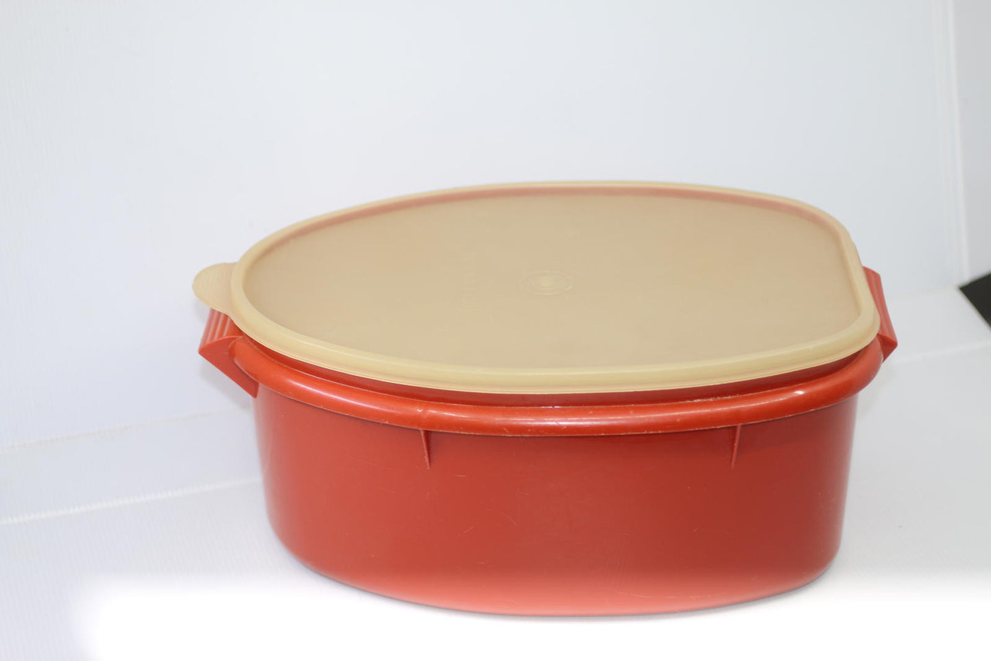 Vintage Tupperware 3-piece Flavor Saver Paprika Roast Ham Chicken Turkey Keeper2