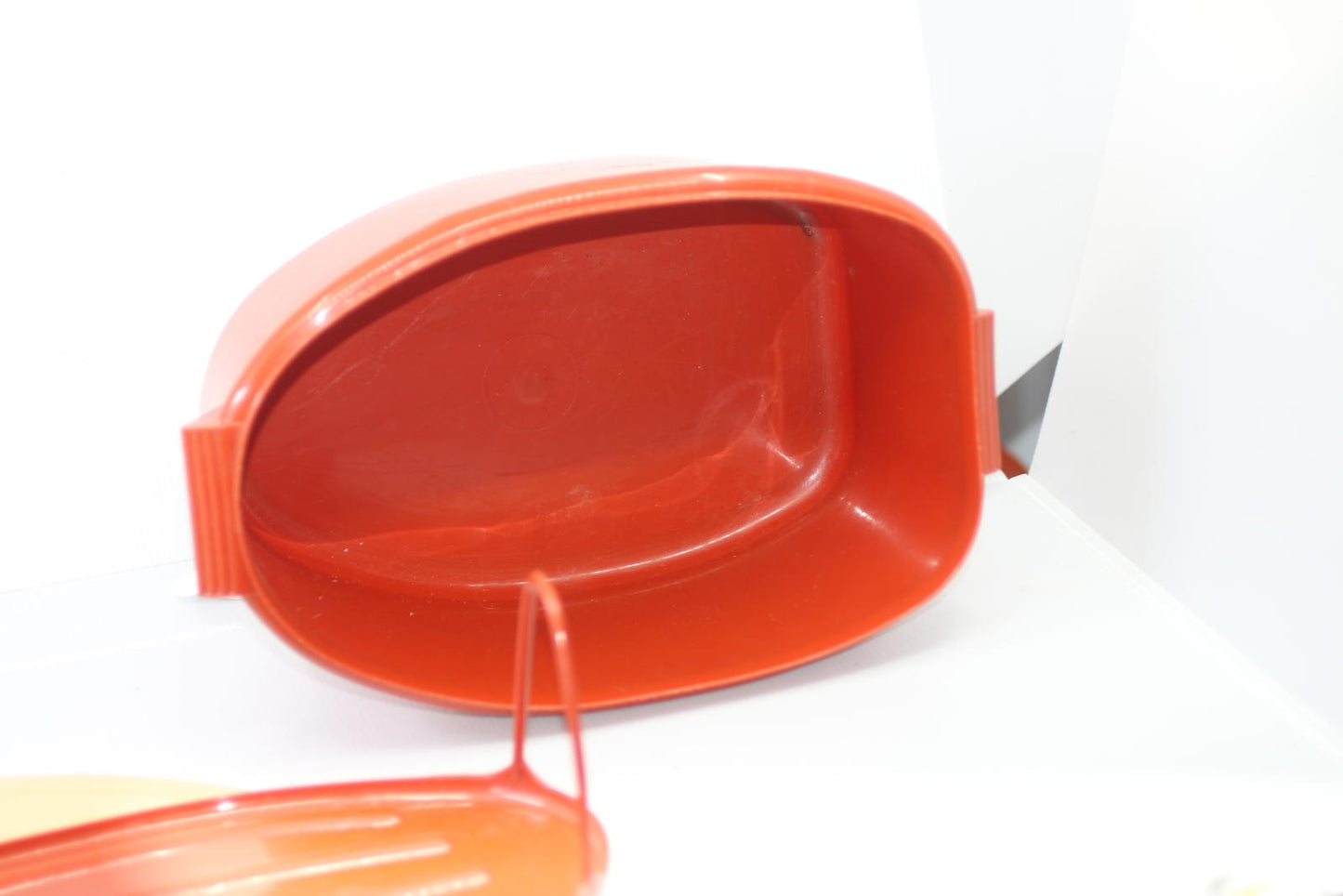 Vintage Tupperware 3-piece Flavor Saver Paprika Roast Ham Chicken Turkey Keeper2