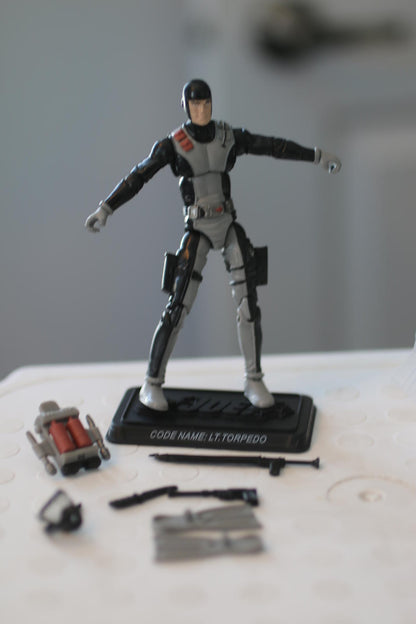 GI Joe Lt Torpedo SEAL Diver 4” 2007 25th anniversary. Good condition
