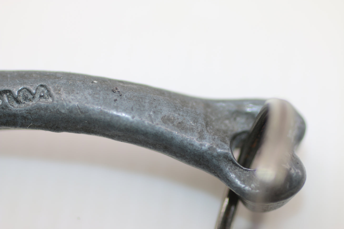 Vintage “Bad Bones” Pewter Bone Keychain Heavy Metal Novelty Charm 80s Collectible