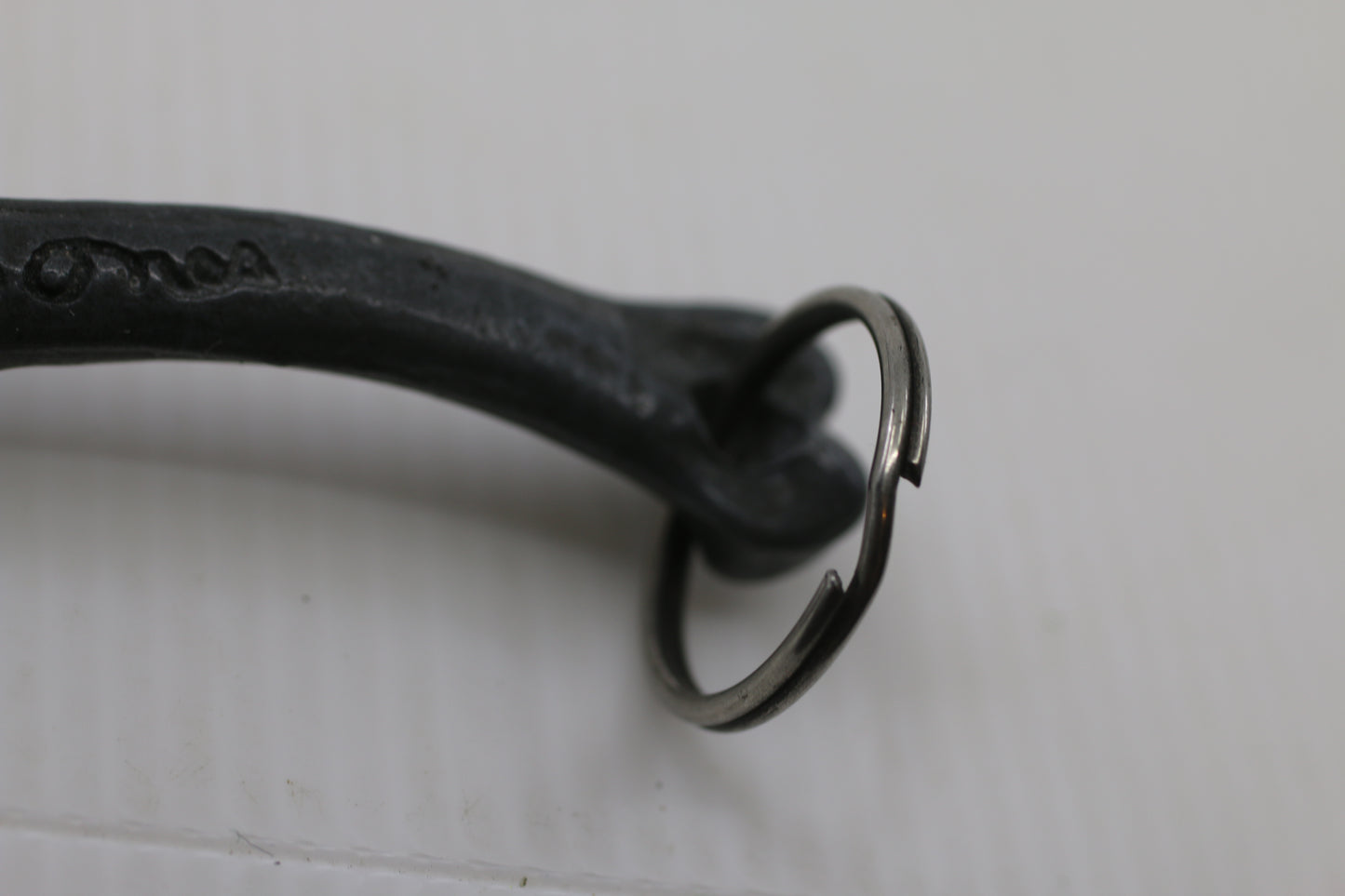 Vintage “Bad Bones” Pewter Bone Keychain Heavy Metal Novelty Charm 80s Collectible