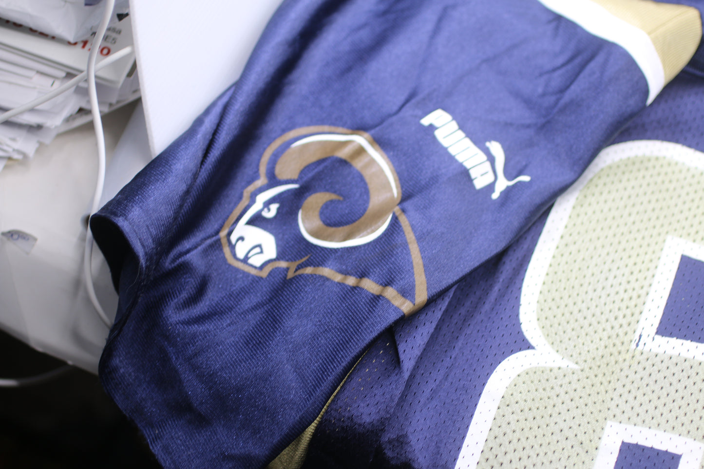 🏈 Isaac Bruce #80 St. Louis Rams Puma Jersey XL Vintage NFL Read Description