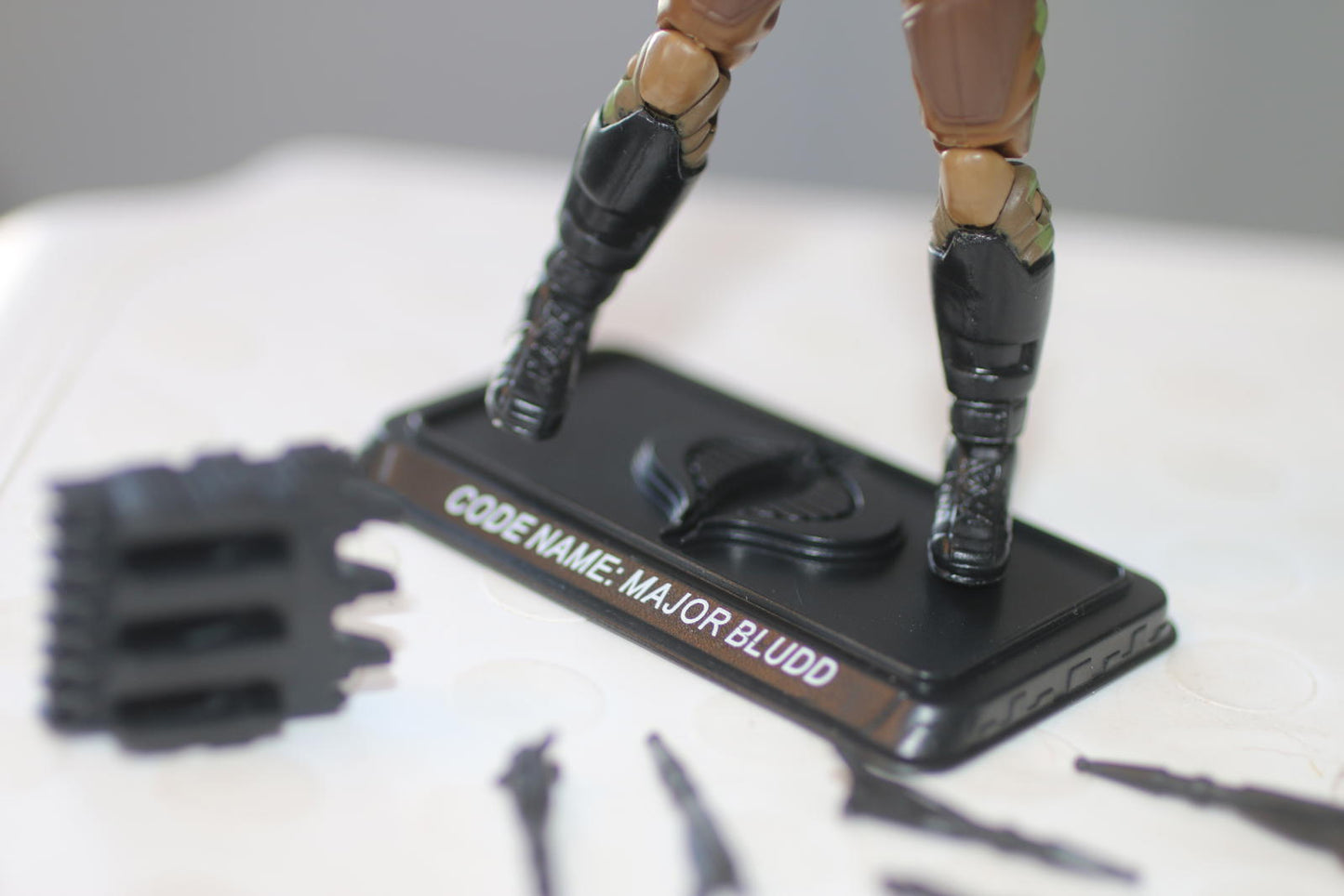 2008 GI JOE 25TH ANNIVERSARY MAJOR BLUDD V9 LOOSE near COMPLETE FIGURE