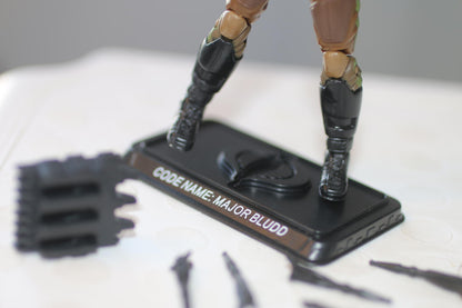 2008 GI JOE 25TH ANNIVERSARY MAJOR BLUDD V9 LOOSE near COMPLETE FIGURE