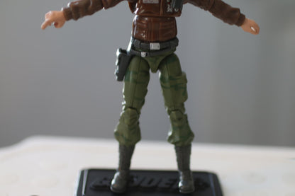 GI Joe 25th Anniversary 3.75" General Hawk 100% Complete w/ Stand action figure