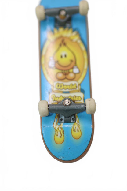 Mini Tech Deck 57mm World Industries Flame Boy Grey Vintage TM Original 🔥