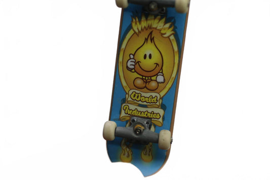 Mini Tech Deck 57mm World Industries Flame Boy Grey Vintage TM Original 🔥