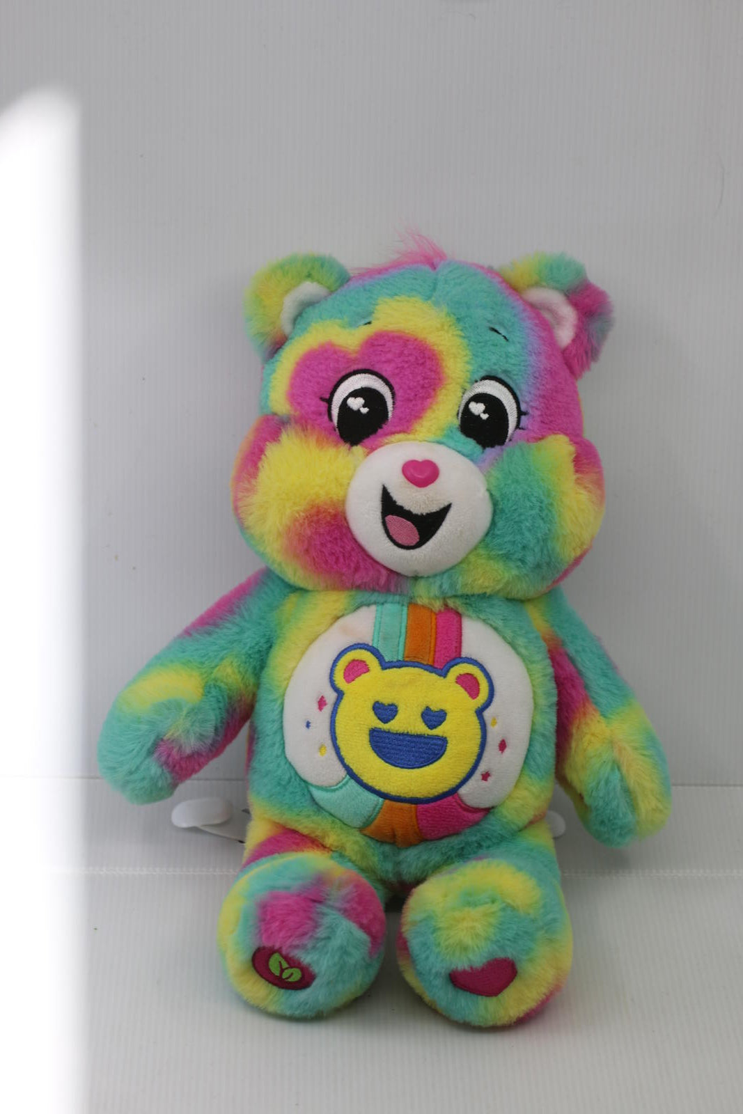 Care Bears 14” Good Vibes Bear - Tie-Dye Multicolored Stuffed Plush