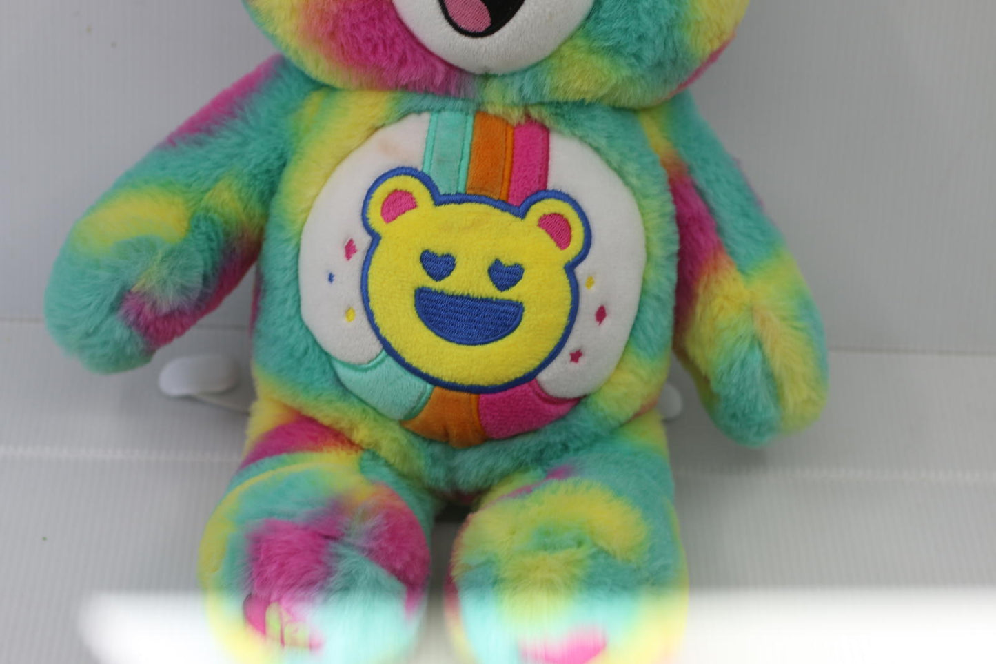 Care Bears 14” Good Vibes Bear - Tie-Dye Multicolored Stuffed Plush