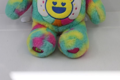 Care Bears 14” Good Vibes Bear - Tie-Dye Multicolored Stuffed Plush