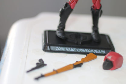 2008 GI JOE 25TH ANNIVERSARY CRIMSON GUARD V10 LOOSE 100% COMPLETE action FIGURE