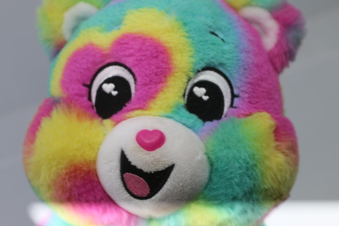 Care Bears 14” Good Vibes Bear - Tie-Dye Multicolored Stuffed Plush