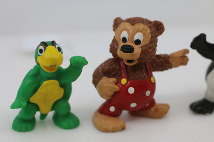 Rare Bully Petzi Figure Set of 5 – Bear, Sea Bear, Pelle & Turtle – Vintage Comic Figures