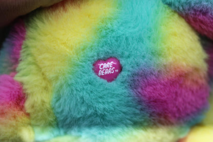 Care Bears 14” Good Vibes Bear - Tie-Dye Multicolored Stuffed Plush
