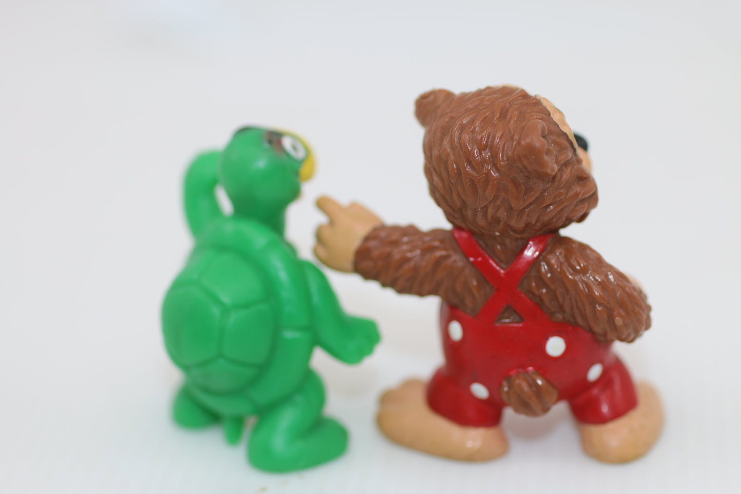 Rare Bully Petzi Figure Set of 5 – Bear, Sea Bear, Pelle & Turtle – Vintage Comic Figures