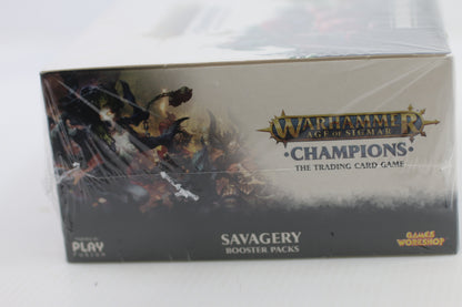 Warhammer Age Of Sigmar Trading Cards.Savagery Booster Packs. Sealed Box.