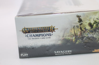 Warhammer Age Of Sigmar Trading Cards.Savagery Booster Packs. Sealed Box.