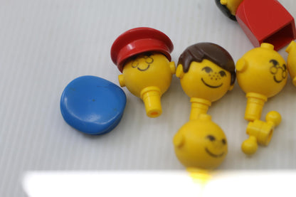 Lego Minifigure Parts Lot Family Figures Boy Girl Basic 1970s People head parts