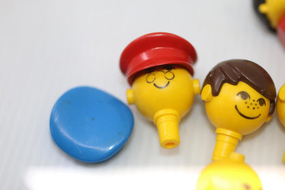 Lego Minifigure Parts Lot Family Figures Boy Girl Basic 1970s People head parts