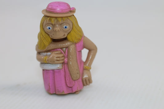 E.T. the Extra Terrestrial in a Pink Dress PVC Figure 1982 Universal Studios