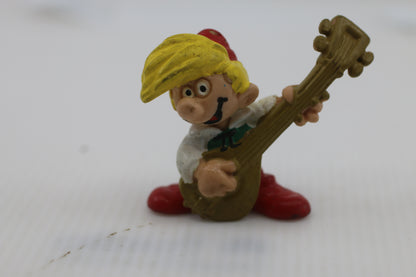 Smurfs 20499 Pewit Smurf Peewit Johan Rare Vintage Toy Figure PVC 80s