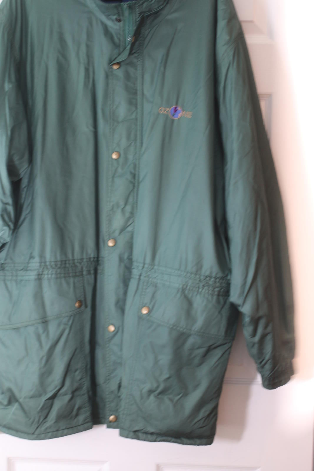 Ozone Green Nylon Jacket 3XL Vintage Outdoor WindbreakerCoat