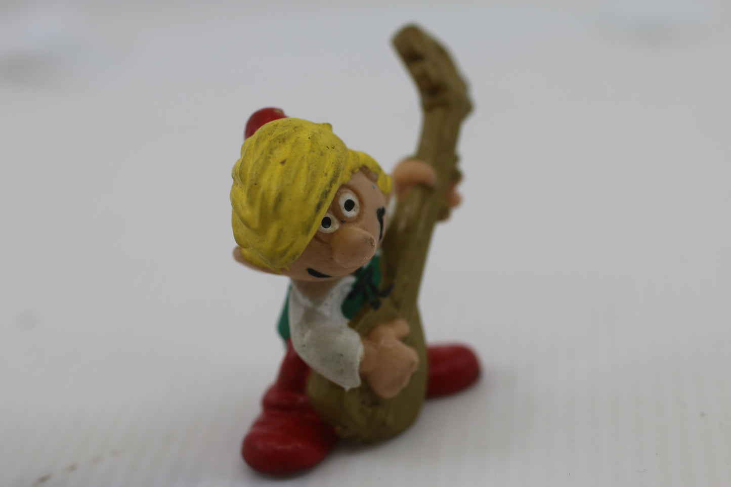 Smurfs 20499 Pewit Smurf Peewit Johan Rare Vintage Toy Figure PVC 80s