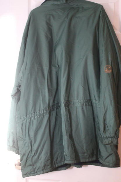 Ozone Green Nylon Jacket 3XL Vintage Outdoor WindbreakerCoat