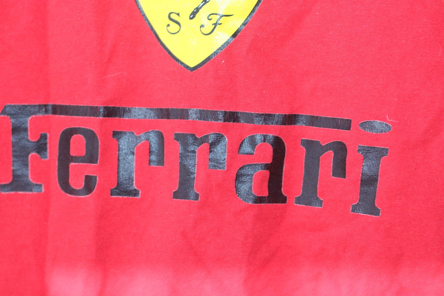Ferrari Red Graphic T Shirt XL Fruit Of The Loom Racing Logo
