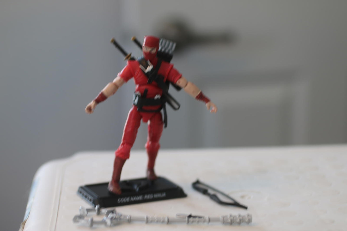 GI Joe 25th Anniversary COBRA RED NINJA v2 The Enemy 3.75" Figure 2007 Complete