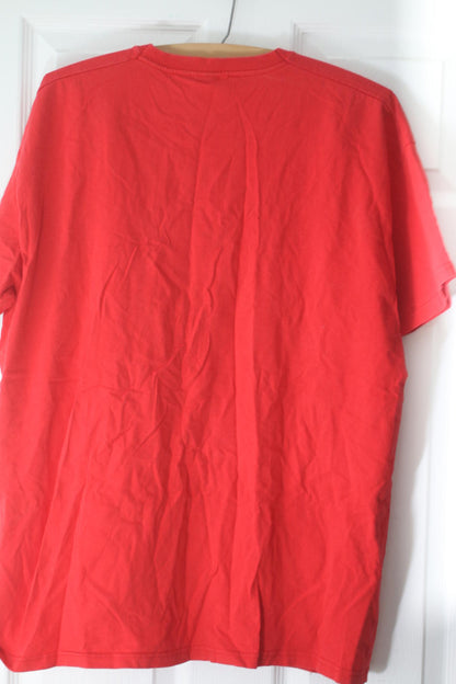 Ferrari Red Graphic T Shirt XL Fruit Of The Loom Racing Logo