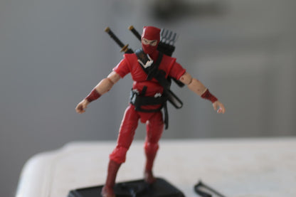GI Joe 25th Anniversary COBRA RED NINJA v2 The Enemy 3.75" Figure 2007 Complete