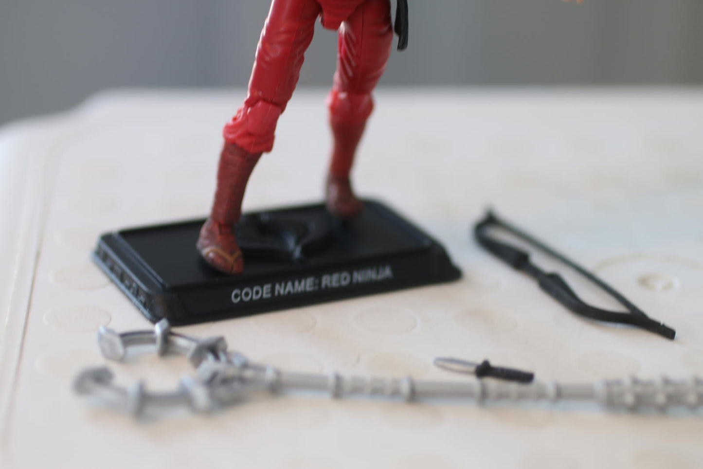 GI Joe 25th Anniversary COBRA RED NINJA v2 The Enemy 3.75" Figure 2007 Complete