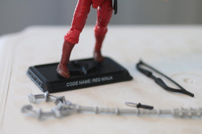 GI Joe 25th Anniversary COBRA RED NINJA v2 The Enemy 3.75" Figure 2007 Complete