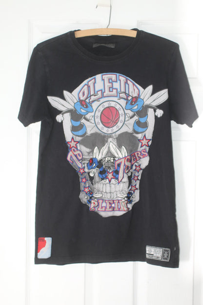 Philipp Plein Originals Skull Bee Basketball T Shirt Black