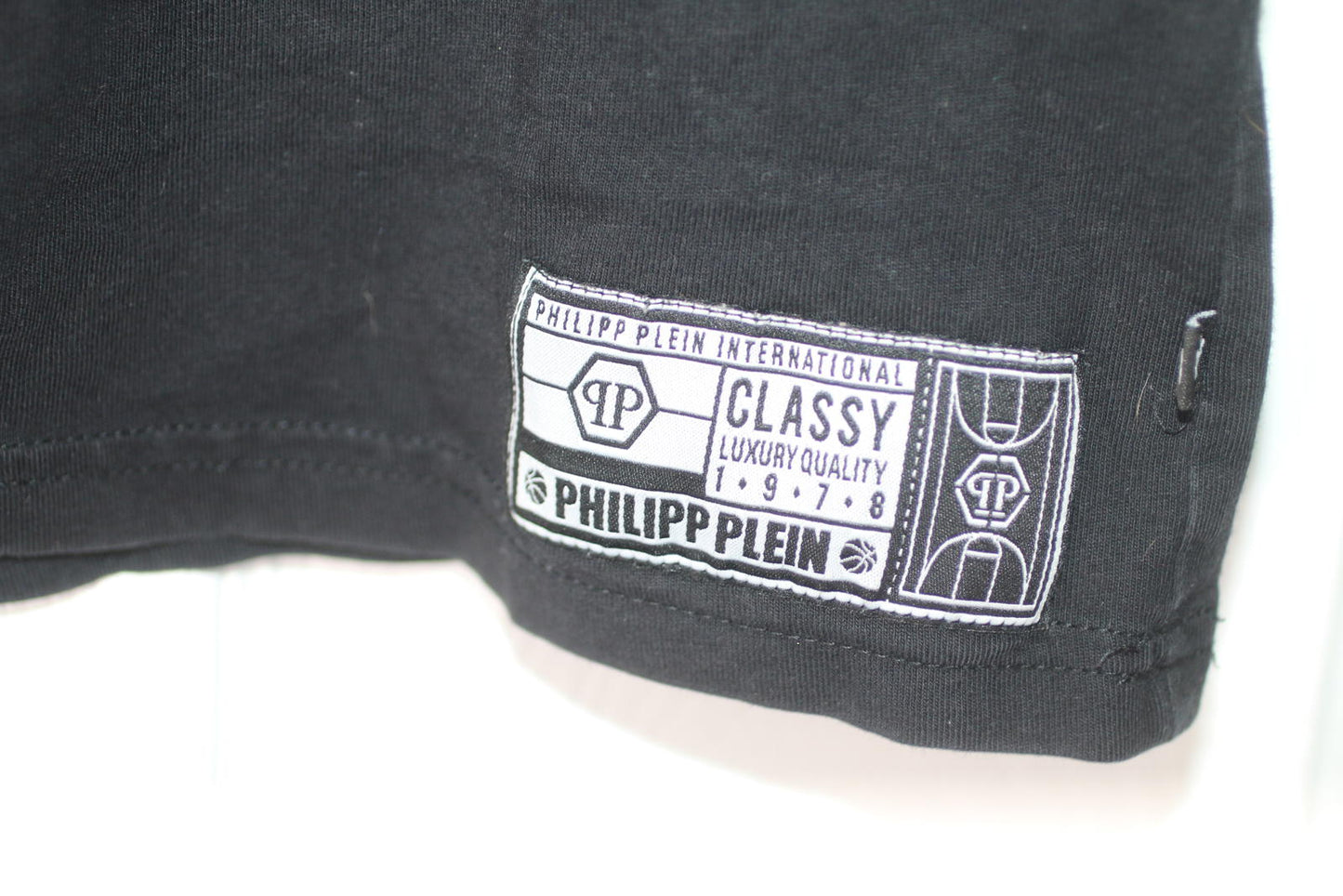 Philipp Plein Originals Skull Bee Basketball T Shirt Black