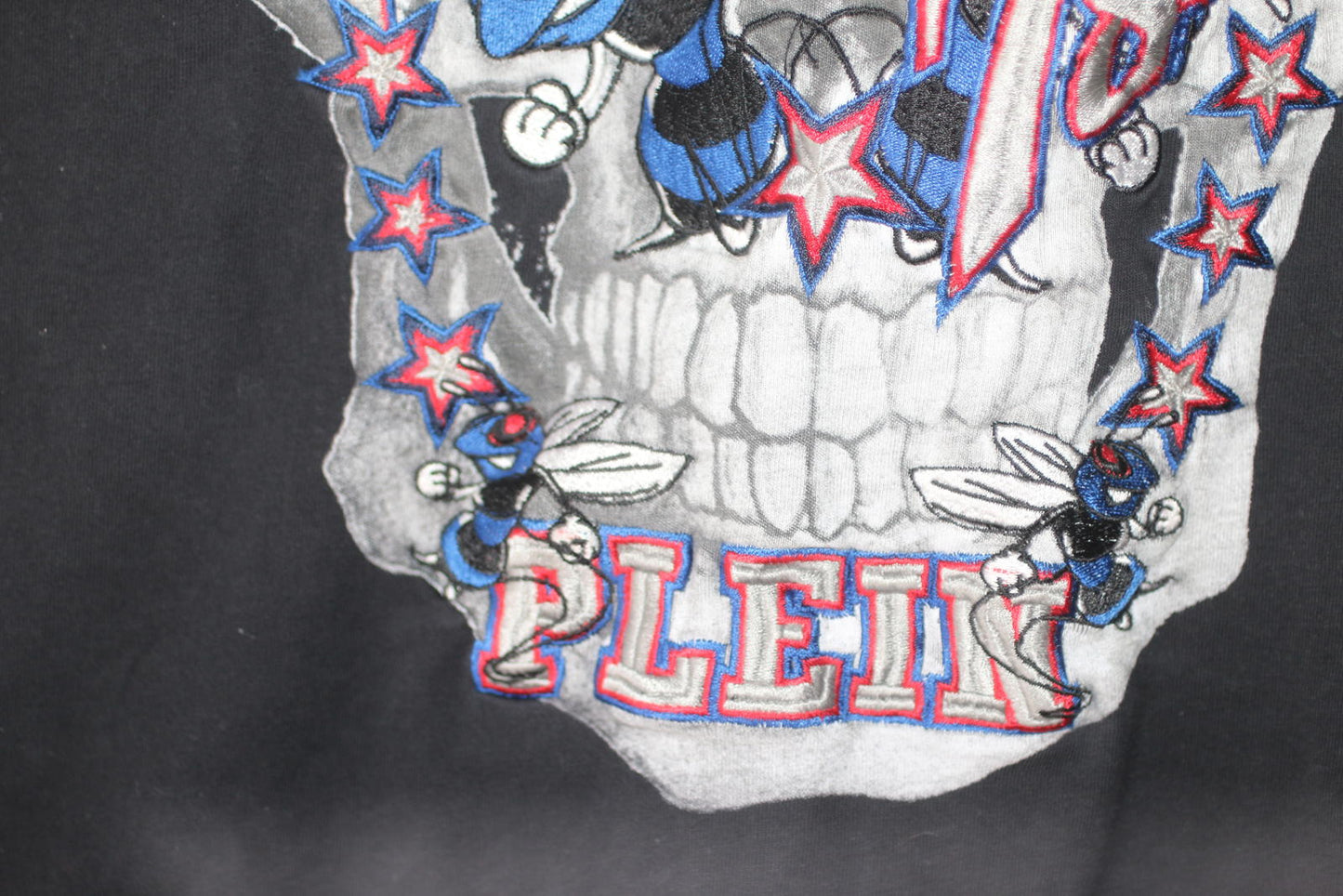 Philipp Plein Originals Skull Bee Basketball T Shirt Black