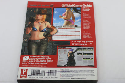 Dead or Alive 5: Prima Official Game Guide (Prima Official Game Guides) Book
