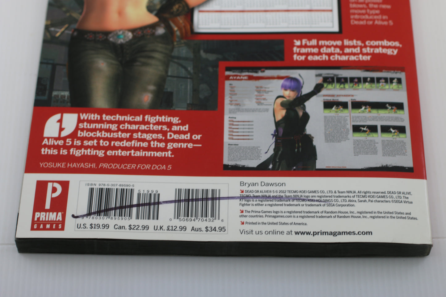 Dead or Alive 5: Prima Official Game Guide (Prima Official Game Guides) Book