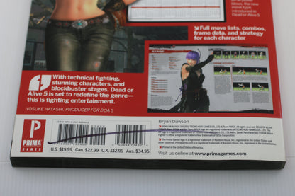 Dead or Alive 5: Prima Official Game Guide (Prima Official Game Guides) Book