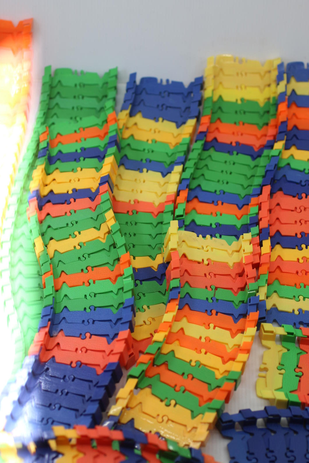 Magic Track Trax Flexible Track huge Lot Of Track for Cars parts pieces toys