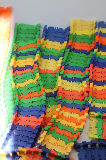 Magic Track Trax Flexible Track huge Lot Of Track for Cars parts pieces toys