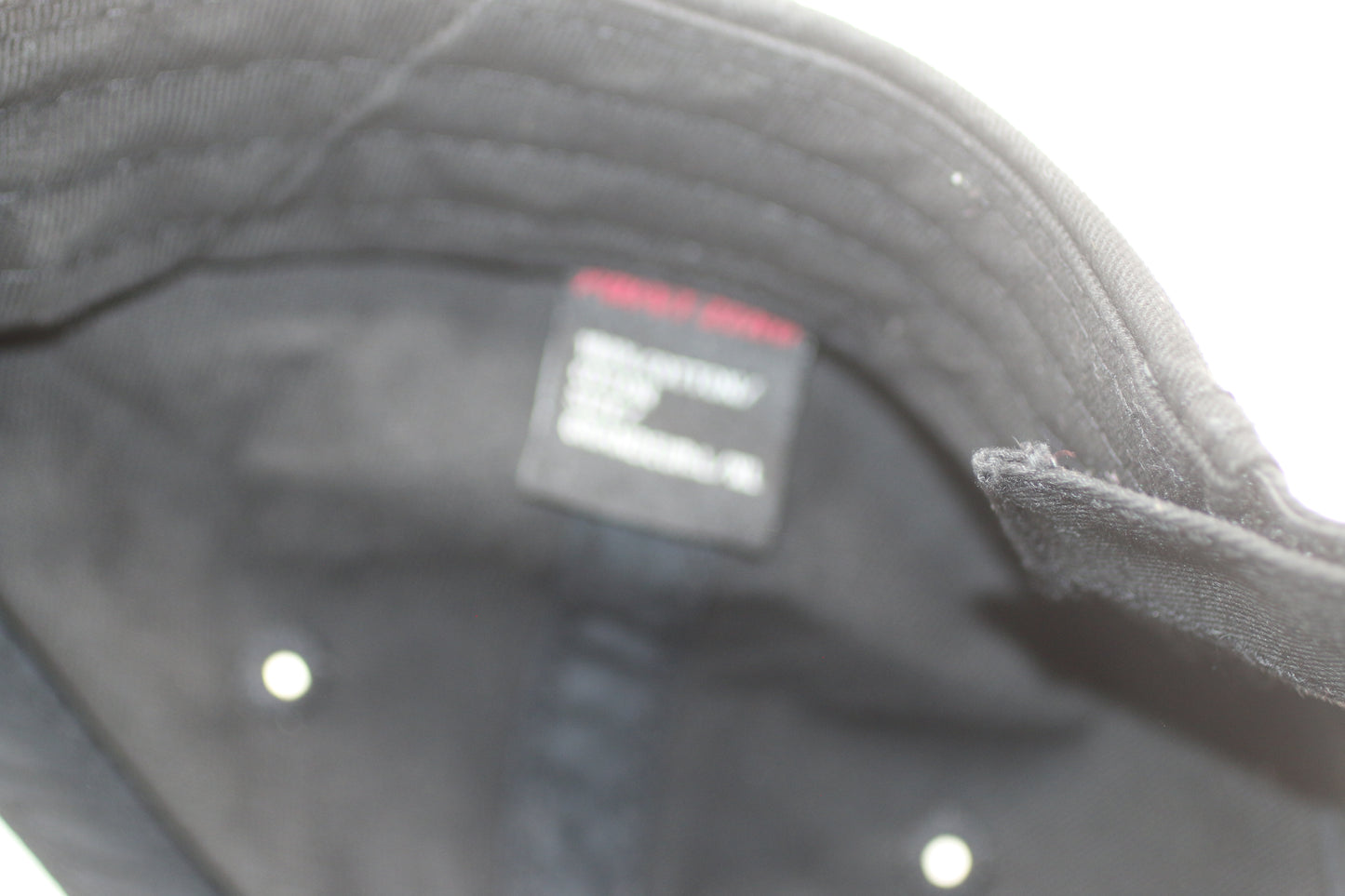 Vintage Point Zero Baseball Cap Crest Logo Black White Adjustable